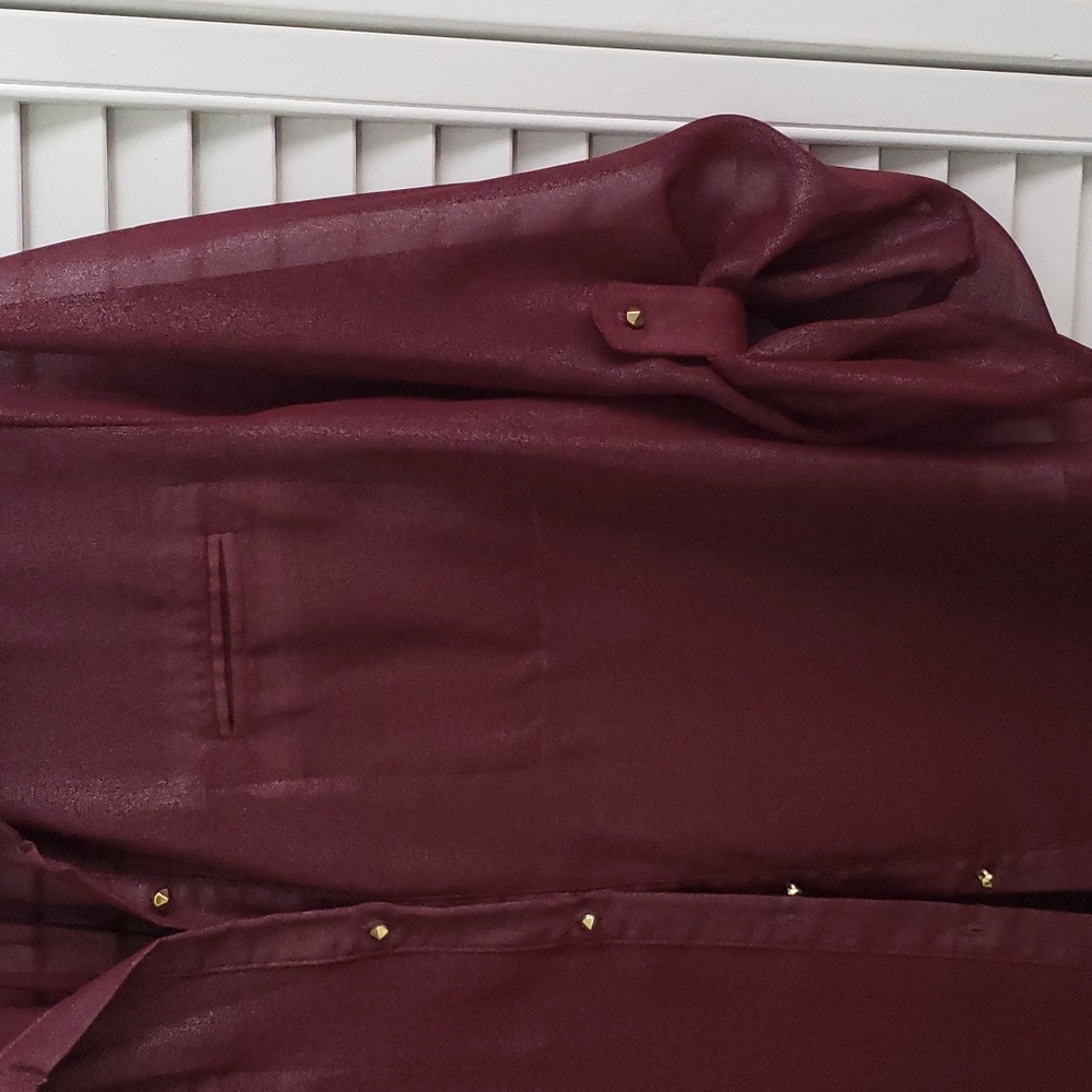 Metaphor button  down  sheer blouse - Picture 3 of 4